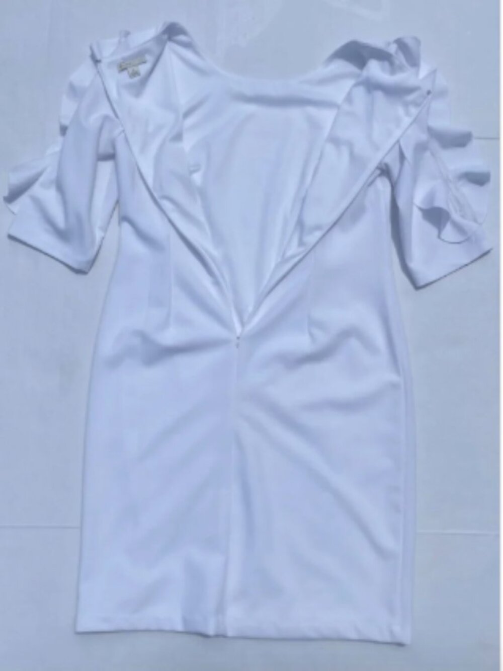 Tacera Geometric Print 3/4 Sleeve Shift Dress – Petite Medium (PM)
